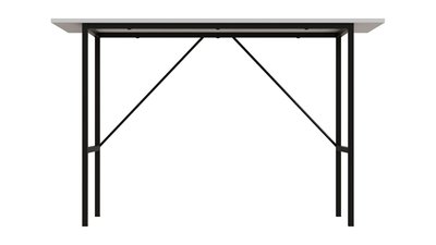 Стол письменный TIME Тайм Ferrum-decor 750x1200x500 Черный металл ДСП Белый 16 мм (TIME115) 48-TIME115 фото
