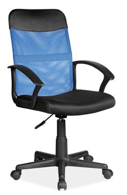 Кресло поворотное Q-702 голубое/черное 43-OBRQ702NC фото
