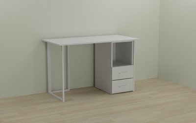 Комп'ютерний стіл Ferrum-decor Отто 75x120x60 білий ДСП Біле 16мм 48-OTT071 фото