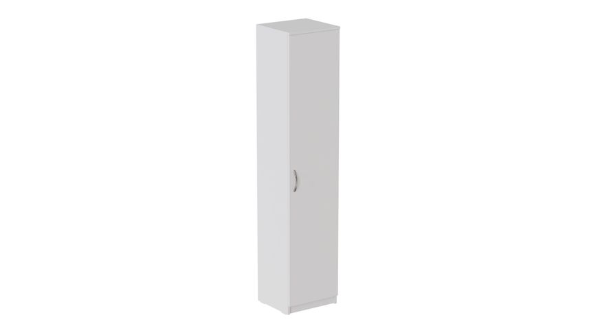 Пенал Анжело Ferrum-decor на 5 полок с дверью 1900x400x380 ДСП Белый 16 мм (ANG1007) 48-ANG1007 фото
