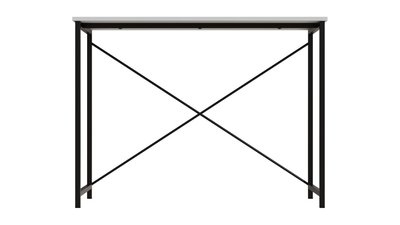 Стол письменный Line Лайт Ferrum-decor 750x1000x500 Черный металл ДСП Белый 16 мм (LINE101) 48-LINE101 фото