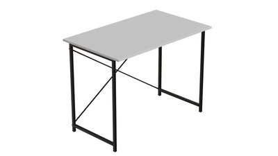 Стол письменный Line Лайт Ferrum-decor 750x1000x600 Черный металл ДСП Белый 16 мм (LINE108) 48-LINE108 фото