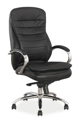 Кресло поворотное Q-154 черная экокожа 43-OBRQ154C фото