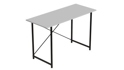 Стол письменный Line Лайт Ferrum-decor 750x1200x500 Черный металл ДСП Белый 16 мм (LINE115) 48-LINE115 фото