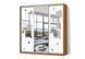 Шкаф-купе трехдверный Зеркало/Зеркало с рисунком пескоструй Стандарт 6072020-225 фото 11