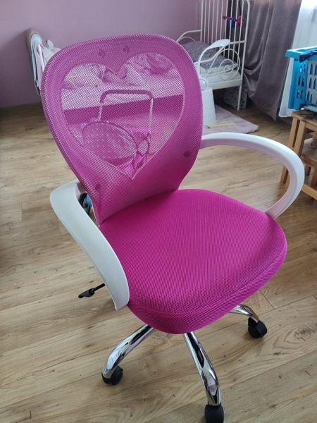 Крісло поворотне DAISY рожеве 43-OBRDAISYR фото