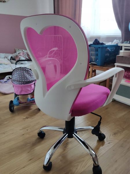 Крісло поворотне DAISY рожеве 43-OBRDAISYR фото