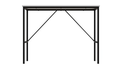 Стол письменный TIME Тайм Ferrum-decor 750x1000x500 Черный металл ДСП Белый 16 мм (TIME101) 48-TIME101 фото